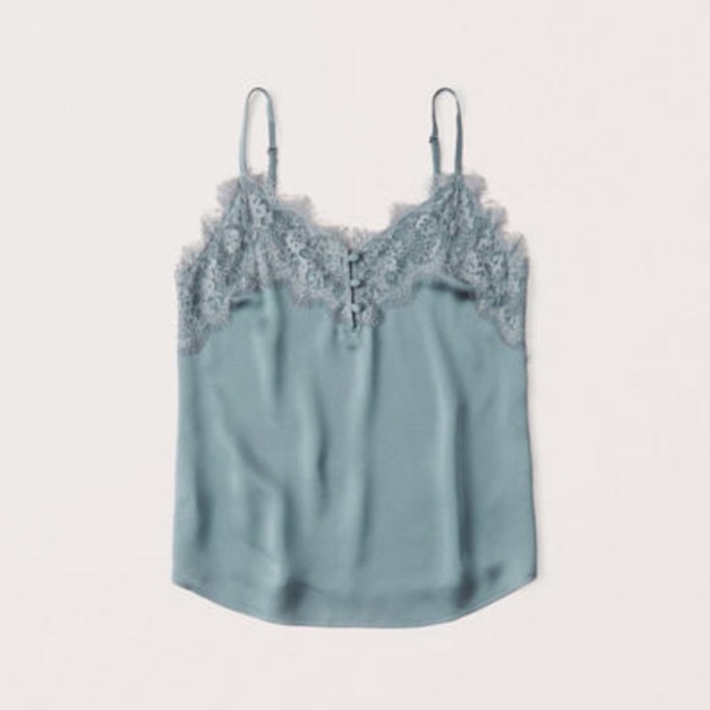 NWOT Abercrombie Lace Trim Cami : S